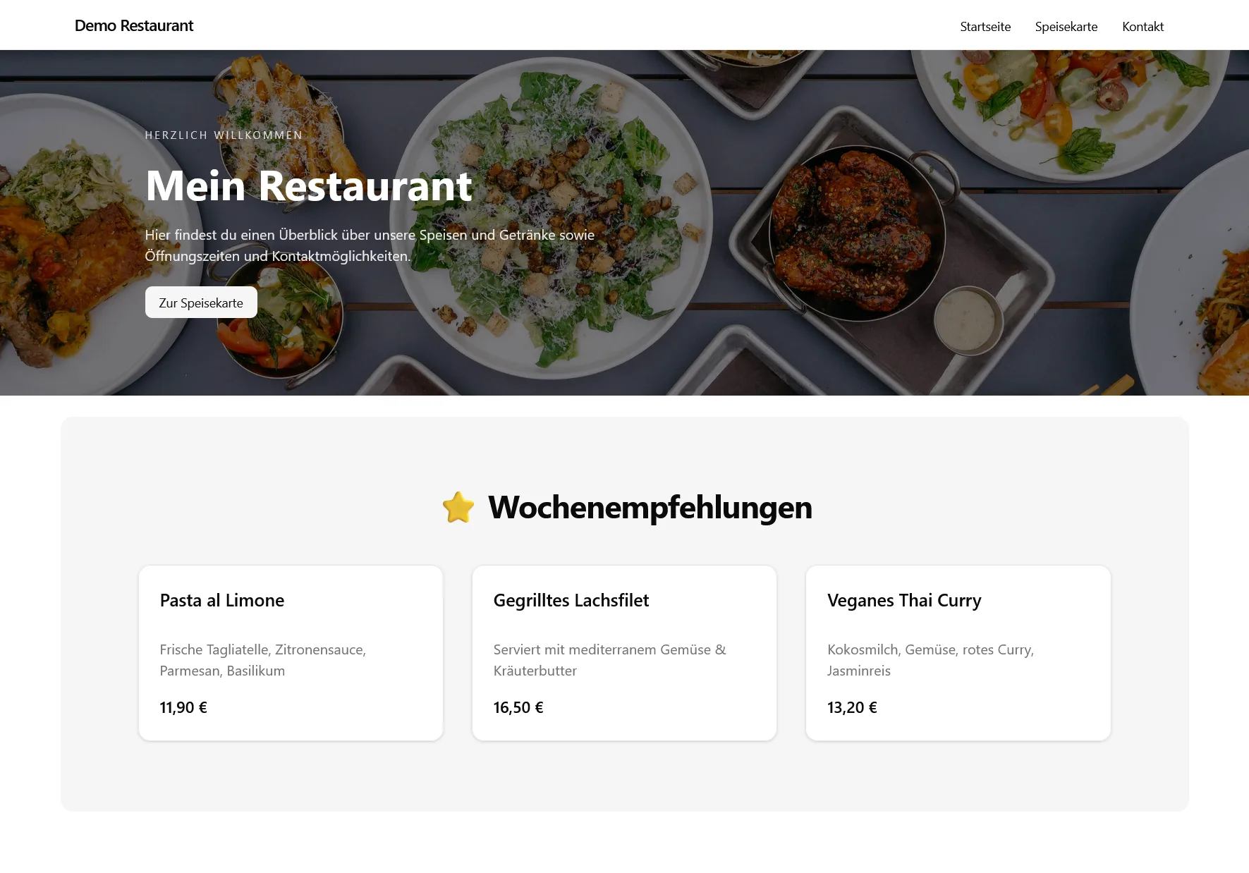Restaurant Website
