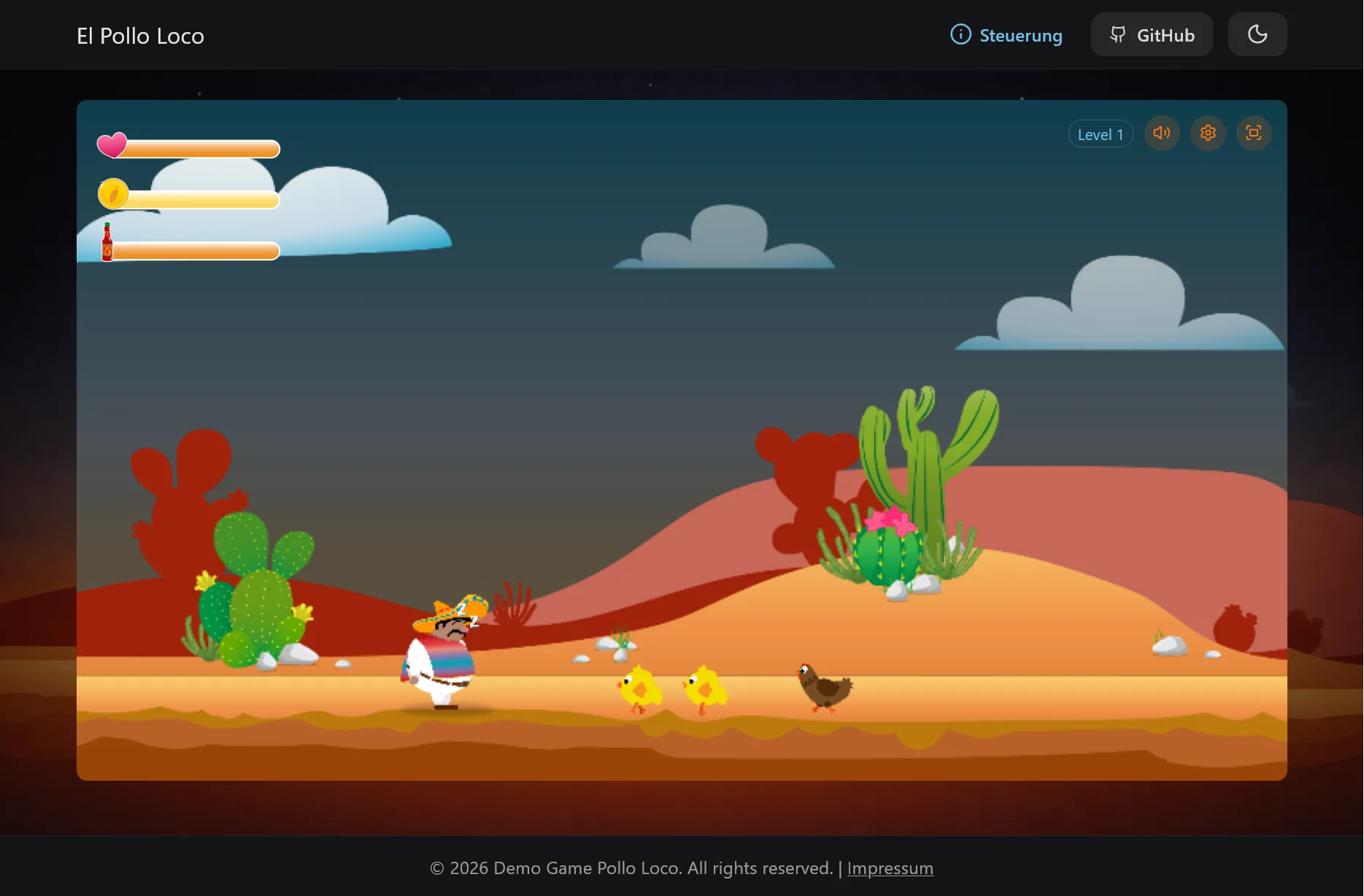 El Pollo Loco - Jump and Run Game